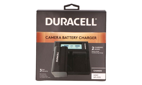 Alpha NEX-FS100 Duracell LED Dual DSLR Battery Charger